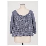 Tommy Hilfiger Plaid Blouse Size M