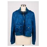 CHIOLE Denim Vest With Lace Back, Size M
