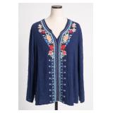 Neiman Marcus Black Lace Blouse Size M