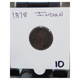 1878 Indian Head Cent