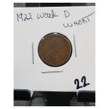 1922 (Weak) D Lincoln Wheat Cent