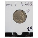 1917-P Buffalo Nickel, VF
