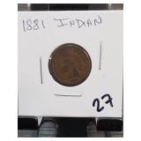 1881 Indian Head Cent