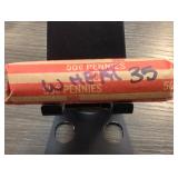 50-Coin Wheat Cent Roll