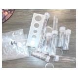 Clear Plastic Coin Tubes And Holder Lot