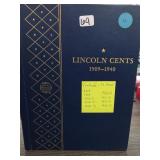 74-Coin Lincoln Cent Collection, 1909-1940