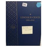 72 Lincoln Wheat Cents 1909â€“1940 Whitman Album