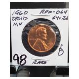 1960-D/D/D Lincoln Memorial Cent