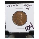 1934-D Lincoln Wheat Cent