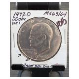 1972-D Ike Dollar Double Die
