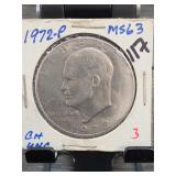 1972-P Eisenhower Dollar, MS63