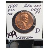 1959-D/D Lincoln Memorial Cent