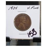 1925 Lincoln Wheat Cent, V. Fine