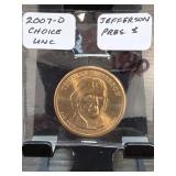 2007-P Presidential Dollar, Choice UNC