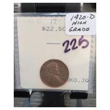 1951-D Lincoln Wheat Cent, Mint Error