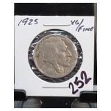 7 Buffalo Nickels, 1913, 1916-1920, 1936