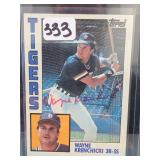 1984 Topps Dave Collins Autographed Card