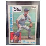 1984 Topps Ned Yost Signed Card