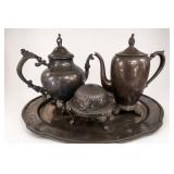FB Rogers Tea & Coffee Service With Tray