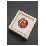 C5R099 18mm RD Copper Cubic Zirconia Gemstone