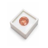 CSR099 18mm Round Copper Cubic Zirconia