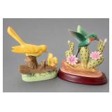 Royal Crown Bird Figurines Pair