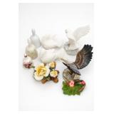 Bird, Swan & Floral Figurines, Nashville Piece