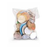 Mixed Assorted Coins And Coin-Like Pieces