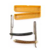 Union Straight Razors With Cases, 2