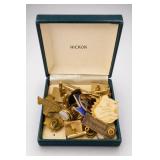 Hickok Cufflinks, Tie Clips & Pins With Box