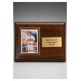 Upper Deck Dave Justice Framed Card & Plaque