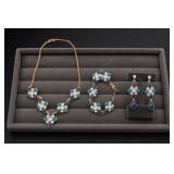 Avon Necklace Bracelet Earrings Set