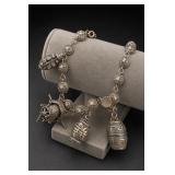 Etruscan Style Charm Bracelet