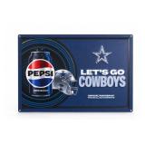 Pepsi Zero Sugar Dallas Cowboys Metal Sign