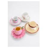 Four Assorted Teacup And Saucer Sets