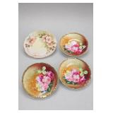 American Beauty Floral Plates, Set Of 4