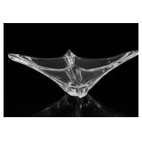 Daum Swallowtail Crystal Glass Centerpiece