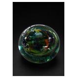 Vintage Multicolor Art Glass Paperweight