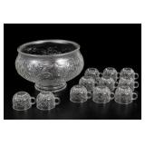 Jeanette Glass Fruit Punch Bowl Set