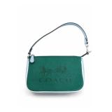 Coach Green Leather Shoulder Bag