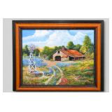 Sleepy Read Signed Original Texas Farm Painting