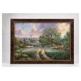 Thomas Kinkade Country Living Framed Print