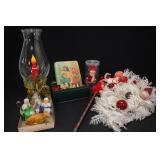 Christmas Decorations & Wreath Lot