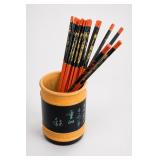 Decorative Asian Chopsticks With Brush Pot