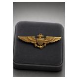 Benjamin Gold Fill US Navy Officer Insignia Pin
