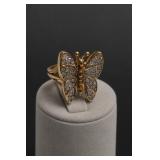 18kge Butterfly Ring