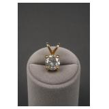 14K Gold Diamond Pendant