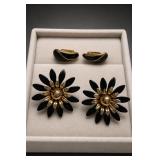Trifari & Sarah Coventry Flower Earrings, 2 Pairs