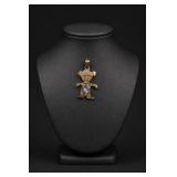 10K Gold Girl Charm Pendant 1.2g