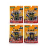 2004 Playmates Ripped Up TMNT Four-Figure Set